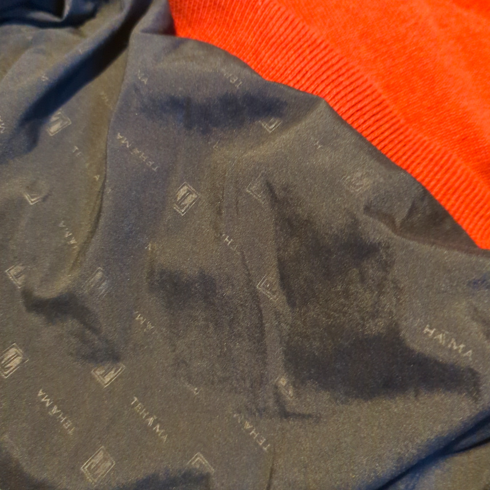 TEHAMA Burgundy Golf 1/4 Zip Sweater Windbreaker Lined Wind Shirt Men's XXL - Picture 6 of 7